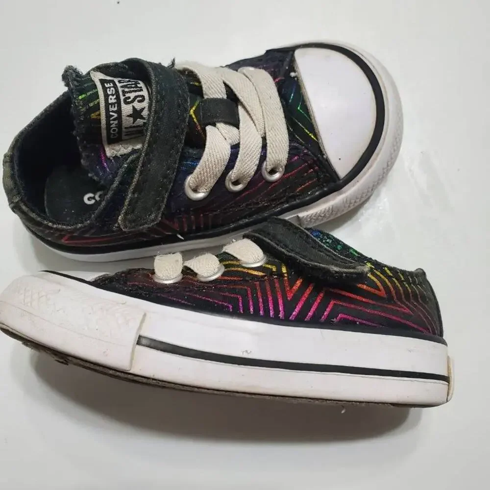 Converse Chuck Taylor All Star‎ Unisex Baby Sneakers Black 765399F Lace Up 4M